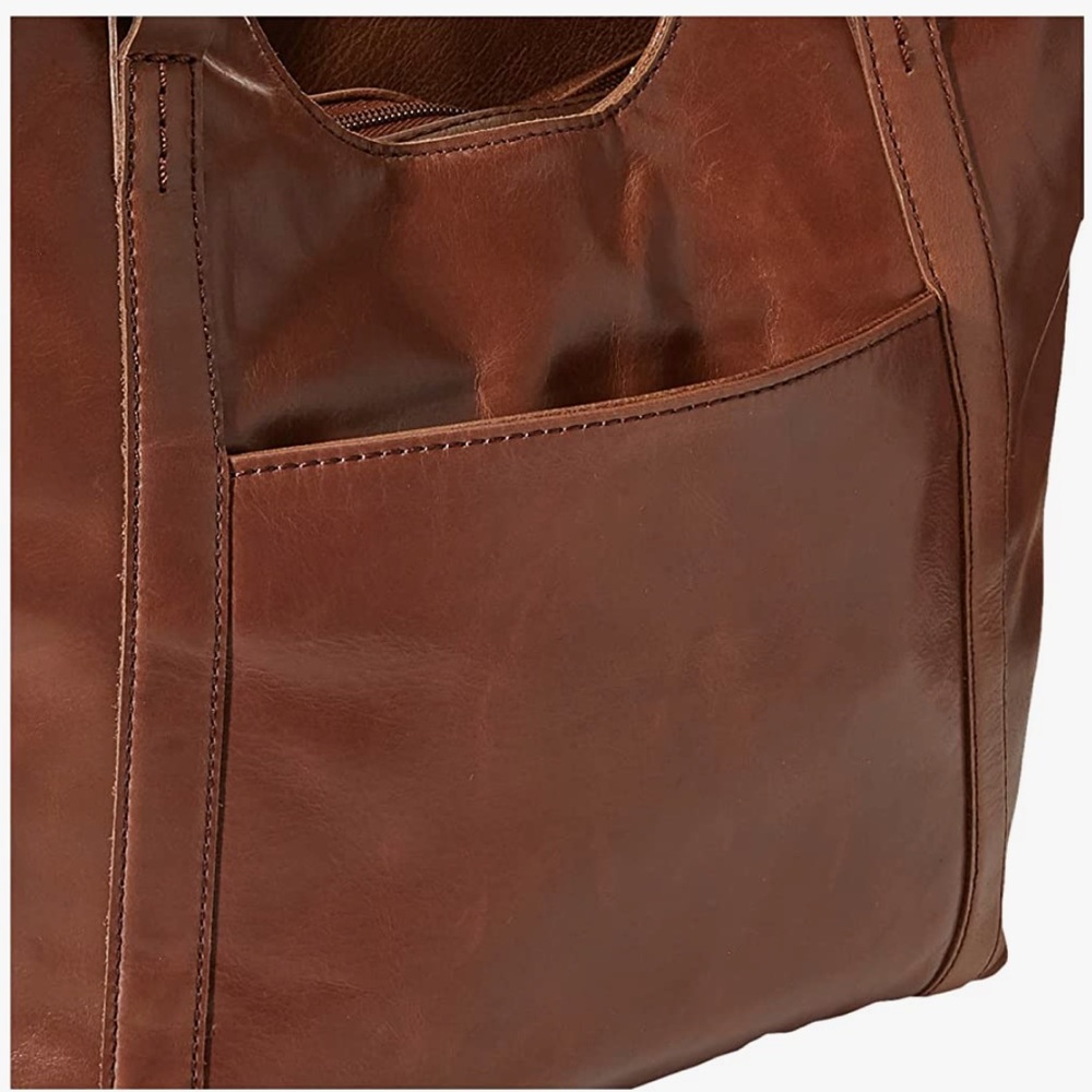 NWT The Sak Collective Sierra Leather Shopper in Teak Leaf - Picture 5 of 12